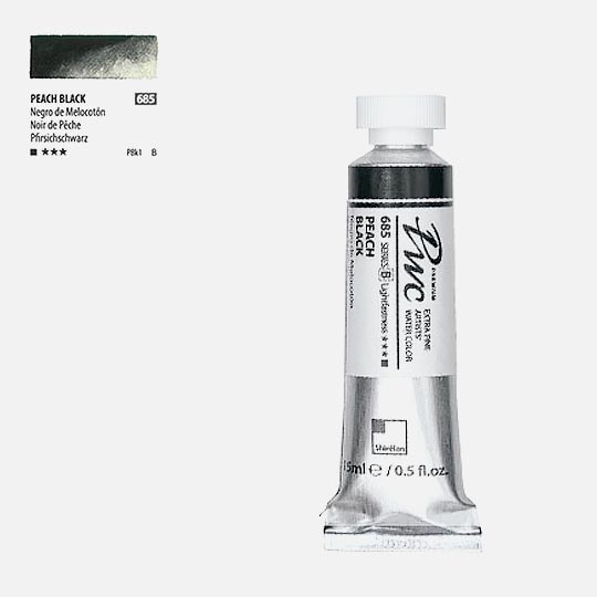 SHINHAN Premium Watercolor 15ml 685 Peach Black