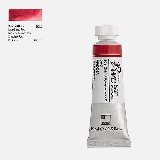 SHINHAN Premium Watercolor 15ml 508 Rose Madder