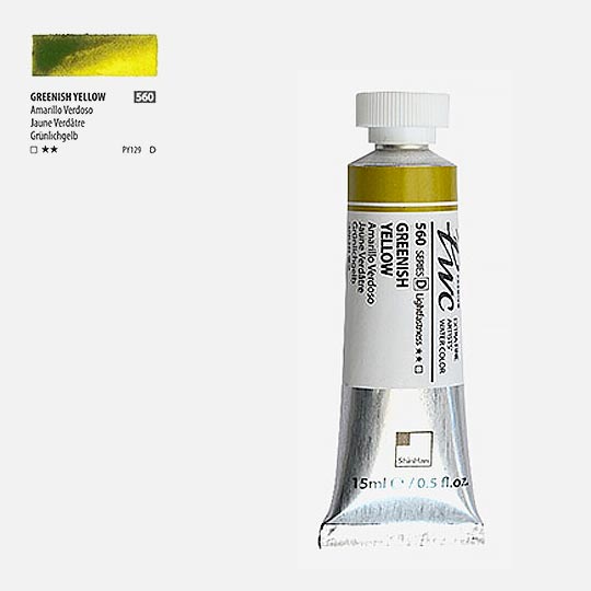 SHINHAN Premium Watercolor 15ml 560 Greenish Yellow