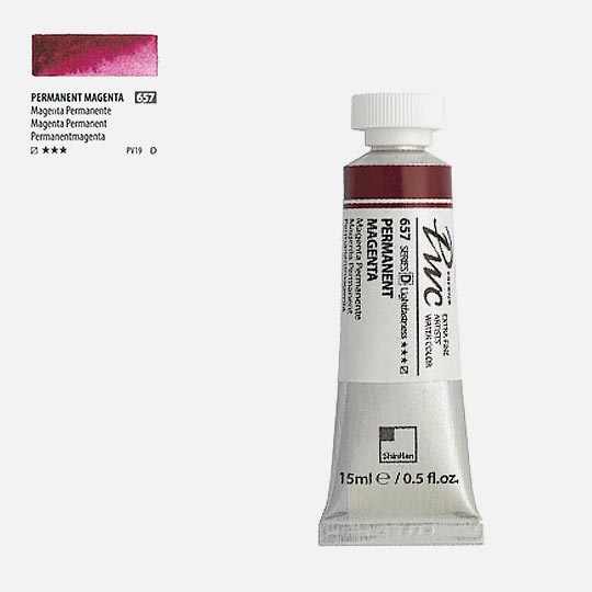 SHINHAN Premium Watercolor 15ml 657 Permanent Magenta