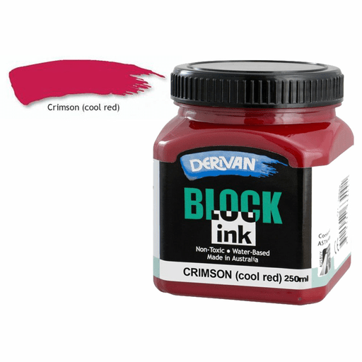 DERIVAN Block Ink 250ml Cool Red (Crimson)