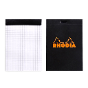 RHODIA Basics Graph Notepad 80gsm A6 x 80 Black