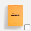 RHODIA Basics Notepad 80gsm Lined 8.5cm x 12cm x 80 Orange