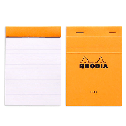 RHODIA Basics Notepad 80gsm Lined A6 x 80 Orange