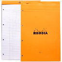 RHODIA Basics Punched Seyes Notepad 80gsm A4+ x 80 Orange
