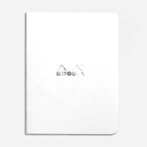 RHODIA Classic Lined Stapled Notebook 80gsm A5 x 48 White