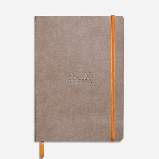 RHODIA Softcover Lined Notebook 90gsm A5 x 80 Taupe