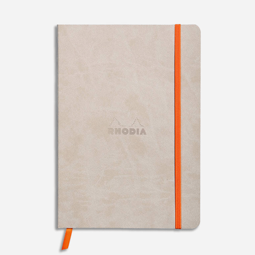RHODIA Softcover Notebook 90gsm Lined A5 x 80 Beige