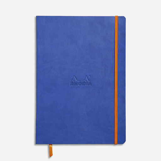 RHODIA Softcover Lined Notebook 90gsm A5 x 80 Sapphire Blue