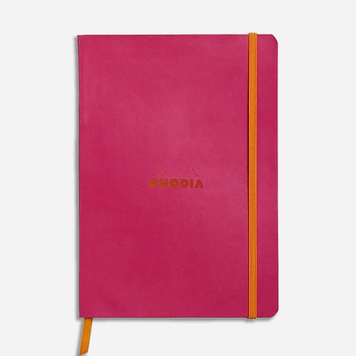 RHODIA Softcover Notebook 90gsm Lined A5 x 80 Raspberry
