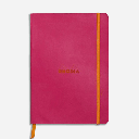 RHODIA Softcover Notebook 90gsm Lined A5 x 80 Raspberry