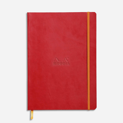 RHODIA Softcover Lined Notebook 90gsm A5 x 80 Poppy
