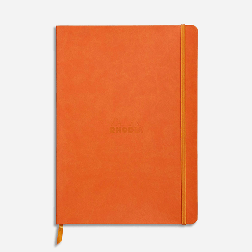RHODIA Softcover Lined Notebook 90gsm A5 x 80 Tangerine
