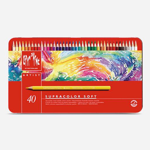 CARAN D'ACHE Supracolor Soft Watercolor Pencil Set x 40