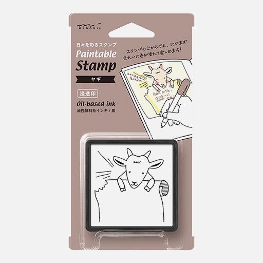 MIDORI Paintable Stamp Goat