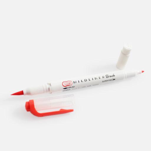 ZEBRA Mildliner Brush Marker Mild Marigold