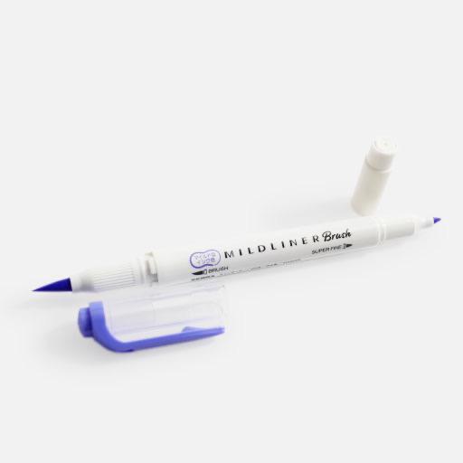 ZEBRA Mildliner Brush Marker Fluorescent Mild Lavender