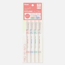 PENTEL Fitline For Clena Set x 4 Off-White Axis