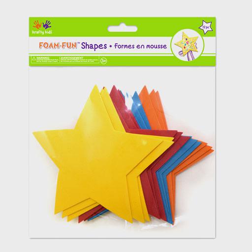 MULTICRAFT Krafty Kids Foam Fun Star Shape 6” x 12