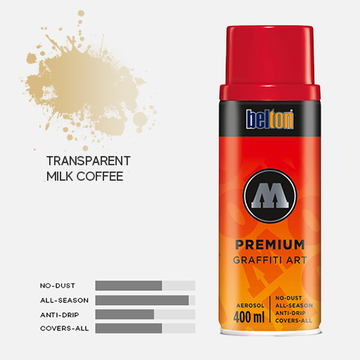 MOLOTOW Premium Spray Paint 400ml 248 Transparent Milk Coffee