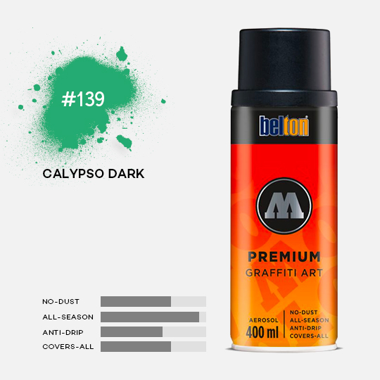 MOLOTOW Premium Spray Paint 400ml 139 Calypso Dark