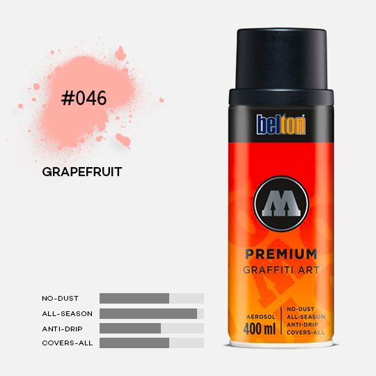 MOLOTOW Premium Spray Paint 400ml 046 Grapefruit
