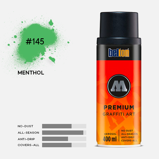 MOLOTOW Premium Spray Paint 400ml 145 Menthol