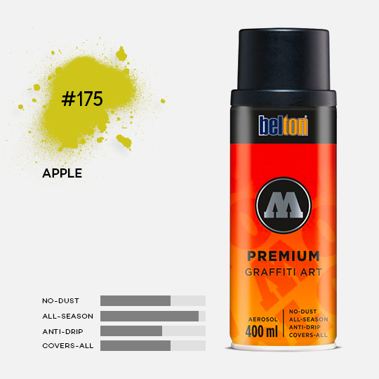 MOLOTOW Premium Spray Paint 400ml 175 Apple