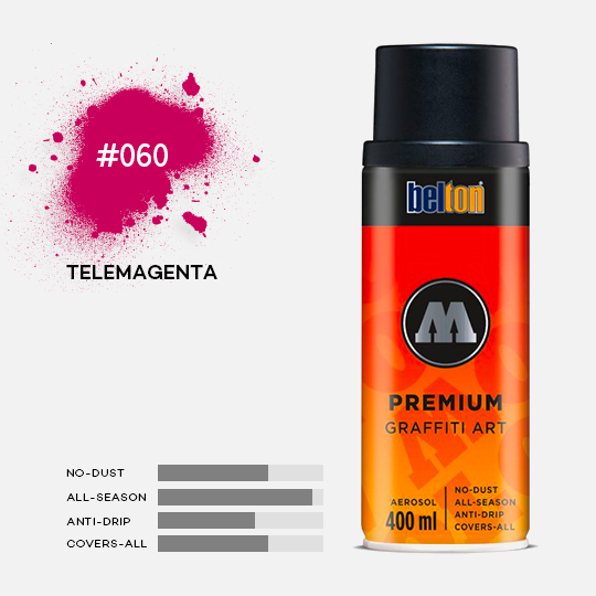 MOLOTOW Premium Spray Paint 400ml 060 Telemagenta