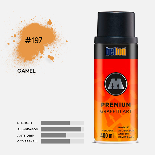 MOLOTOW Premium Spray Paint 400ml 197 Camel