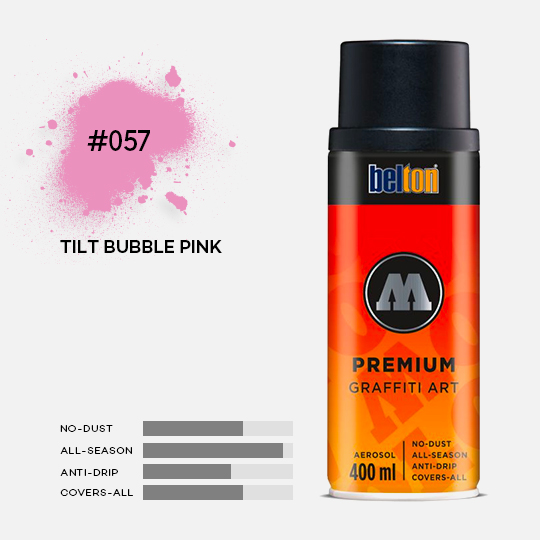 MOLOTOW Premium Spray Paint 400ml 057 Tilt Bubble Pink