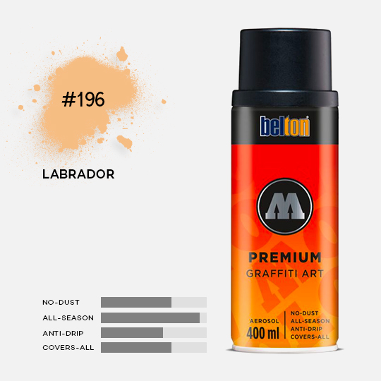 MOLOTOW Premium Spray Paint 400ml 196 Labrador