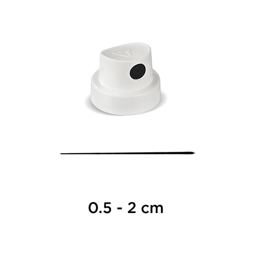 MOLOTOW Spray Paint Cap Super Skinny (White & Black)