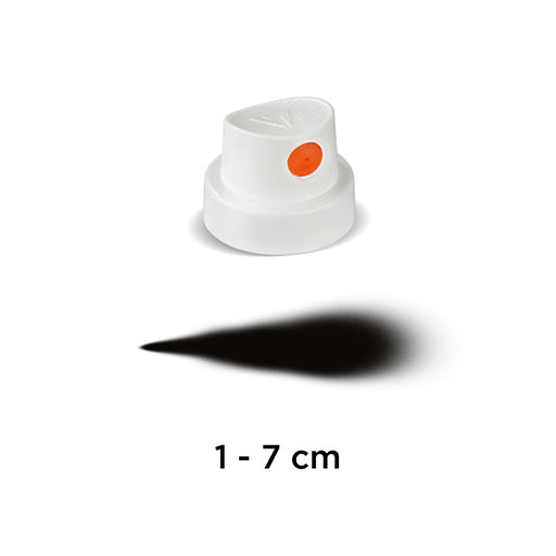 MOLOTOW Spray Paint Cap Silent Fat (White & Orange)