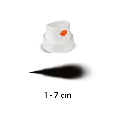 MOLOTOW Spray Paint Cap Silent Fat (White & Orange)