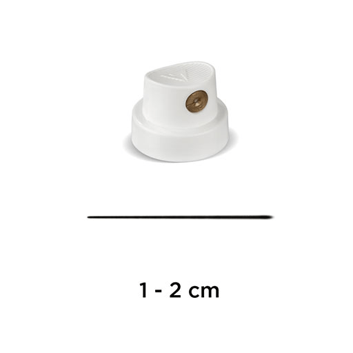 MOLOTOW Spray Paint Cap Super Skinny (White & Gold)