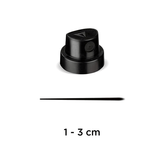 MOLOTOW Spray Paint Cap Super Skinny (Black & Black)