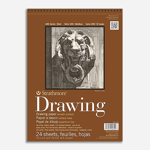 STRATHMORE 400 Series Drawing Paper Pad 130gsm 9” x 12” x 24