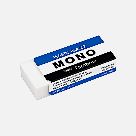 TOMBOW Mono Plastic Eraser Large