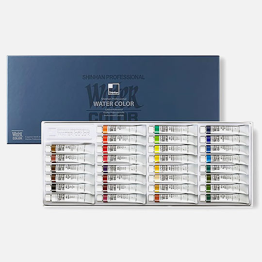 SHINHAN Professional Watercolor 7.5ml Set x 30