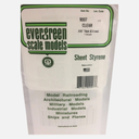 EVERGREEN Styrene Sheet (T)0.40mm x (W)150mm x (L)300mm x 2 Clear