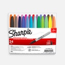 SHARPIE Permanent Marker Fine Tip Basic Set x 24