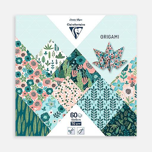 CLAIREFONTAINE Origami Paper Herbarium 70gsm 15cm x 15cm x 60