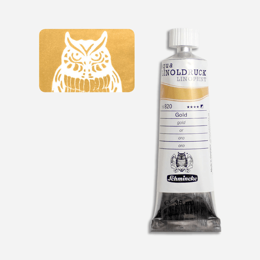 SCHMINCKE Aqua Linoprint Ink 35ml Gold