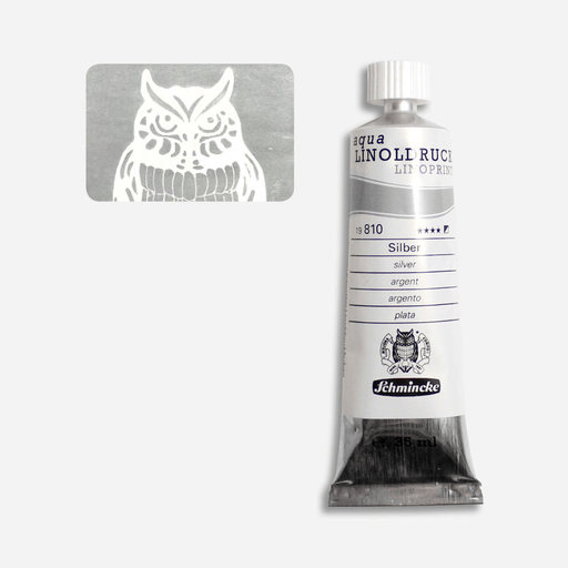 SCHMINCKE Aqua Linoprint Ink 35ml Silver