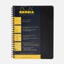 RHODIA Classic Spiral Book 80gsm Lined A5+ x 90 Black