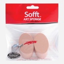 PANPASTEL Sofft Round Angle Slice Art Sponge x 2