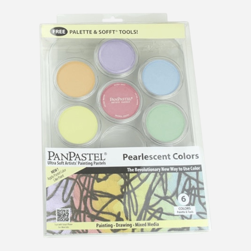 PANPASTEL Artist Pastel Pearlescent Colors Set x 6