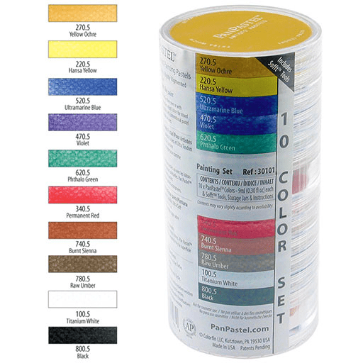 PANPASTEL Artist Pastel Painting Set x 10