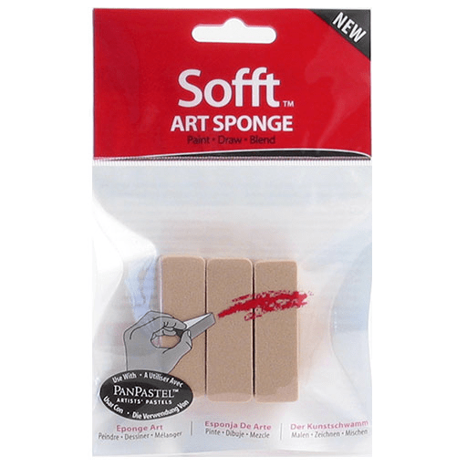 PANPASTEL Sofft Flat Art Sponge x 3